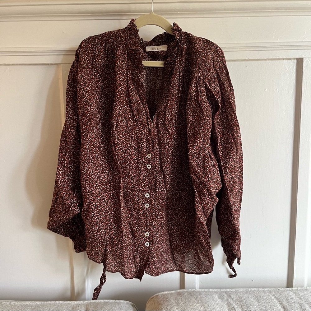 Doen XS floral blouse